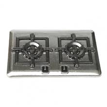 1:12 Dollhouse Gas Stove Compact Decorative Metal Mini Miniature Kitchen Double Range for Decorating DollHouse Kitchen Toy Craft 2024 - buy cheap