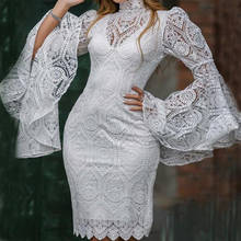 Vestido de fiesta de encaje transparente para mujer, vestido de fiesta informal de verano 2024 - compra barato