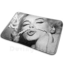 Marilyn Monroe Vintage Diamonds Are A Girls Best Friend Retro Black And White 1950s Mat Rug Carpet Anti-Slip Floor Mats Bedroom 2024 - buy cheap
