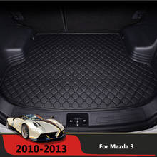Estera impermeable personalizada de maletero de coche, bandeja de carga, Protector de alfombra para Mazda 3 2010-2013 2024 - compra barato