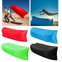 Sofá cama de aire inflable, tumbona, bolsa para colgar al aire libre, Camping, playa, silla de salón, plegable rápido 2024 - compra barato