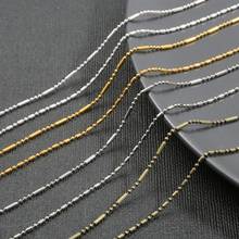 Cadenas de eslabones de bolas redondas de Metal para fabricación de joyas, collares y pulseras hechos a mano, 1,5mm, 1/5 metros por lote 2024 - compra barato