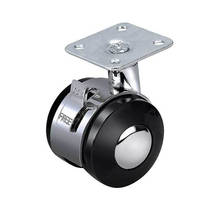 4PCS/Lot 2 Inch Heavy Duty Casters, Zinc Alloy Swivel Plate Casters Wheels with Safety Locking and Black Wheels, No Noise 2024 - buy cheap