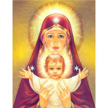Diamond Embroidery DIY Diamond Painting Virgin Mary baby Full Square Cross Stitch Rhinestones Home Decor 2024 - buy cheap