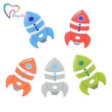 10 PCS Silicone Rocket Teethers Food Grade Baby Cartoon Pacifier Teething For Baby Nursing Accessories and Gifts BPA Free 2024 - buy cheap