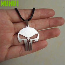 Free Shipping Movie Super Hero Skull Pendant Necklace Stainless Steel JESUS Fish Pendant Men Jewelry Collares 200 2024 - buy cheap