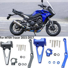 Amortiguador de dirección con soporte de montaje para motocicleta, estabilizador para Yamaha MT-09 MT 09 MT09 Tracer 2015-2017 2024 - compra barato