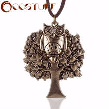 2021 New Statement necklaces & pendants Vintage Bronze Tree Bird Pendants Long Necklace Woman  Women collares mujer colar choker 2024 - buy cheap