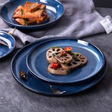 Creative kiln turned ceramic pizza plate western pasta plate rice plate restaurant dish disc deep dish soup plate tray 2024 - buy cheap