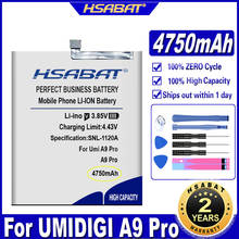 HSABAT A9 Pro 4750mAh Battery for UMI UMIDIGI A9 Pro Batteries 2024 - buy cheap