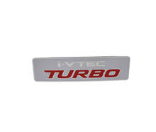 Алюминиевый i-VTEC TURBO iVTEC автомобильный Стайлинг для CIVIC Fit Jazz CRV XRV для двигателя, крыла панель для багажника эмблема для багажника значок наклейка 2024 - купить недорого