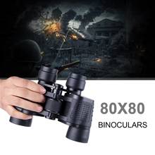 Binóculos de longo alcance 80x80 com zoom, lente de vidro óptico de alta potência, visão noturna para caça ao ar livre, alcance de 15000m 2024 - compre barato