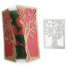 Troqueles de corte de Metal de árbol de fondo Dolce Vita 2020, plantilla troquelada artesanal para bricolaje, álbum de recortes, fabricación de tarjetas de papel, plantilla de corte 2024 - compra barato