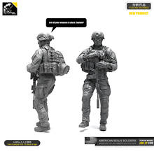 Yufan Model 1/35 Figure Model Kit  Resin Soldier Of Us Seal Commando  Unmouted Loo-22 2024 - buy cheap