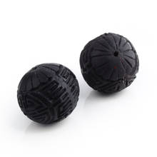 100pcs Cinnabar Round Beads for jewelry Making DIY Jewelry Accessories, Carved Lacquerware, 16x15mm, Hole: 2mm F70 2024 - buy cheap