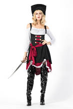 Deluxe Pirates of the Caribbean Costume Halloween Party Female Pirates Cosplay Fancy Dress 2024 - buy cheap