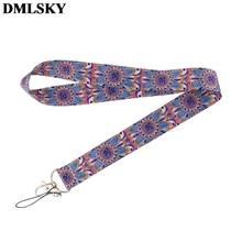 DMLSKY Women yoga Lanyard Keychain creative Lanyards for keys Badge ID Mobile Phone Rope Neck Straps Accessories Gifts M3820 2024 - buy cheap