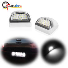 Gtinthebox-luces LED completas de matrícula para Chevrolet Silverado GMC Sierra 6000 1500 2500, lente cromada plateada 3500 K blanca de 18 SMD 2024 - compra barato