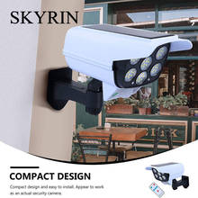 SKYRIN-Luz LED de pared con Sensor de movimiento, lámpara de jardín impermeable IP65, cámara de seguridad inalámbrica, 63 77 113 2024 - compra barato