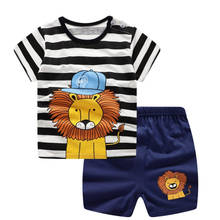 2pcs Baby Girls Boy Sets Leisure Sports Cotton Summer Kids T-shirt + Shorts Suit Cartoon Toddler Clothing Baby Children Clothes 2024 - buy cheap