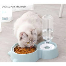 Dog Bowl dog medium and small dog food bowl cat bowl automatic cat water dispenser rice bowl stainless steel double Bowl Pet 2024 - buy cheap