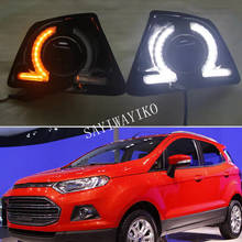 1Pair LED DRL waterproof Daylight drl Daytime Running lights For Ford Ecosport 2013 2014 driving lamp 2024 - buy cheap