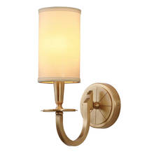 Luminária de parede interior de cobre, lustre para quarto e sala de estar, iluminação para o quarto, luminária de parede europeia