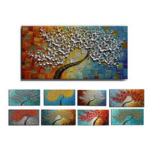 Thick knife flower abstract oil painting wall art home decoration picture hand painting on canvas hand painted without frame 2024 - buy cheap