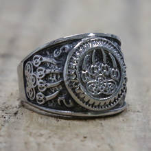 Anel nórdico de viking, masculino e feminino de aço inoxidável, anel de urso celtico, com nó, escandinavo, joias amuletos de tamanho 7 a 15 2024 - compre barato