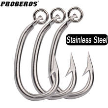 PROBEROS 3/5Pcs Saltwater Fishing Hooks Tuna Hooks 10/0-11/0-12/0-13/0-14/0-15/0-16/0# Stainless Steel Fishhooks Jigging Hooks 2024 - buy cheap