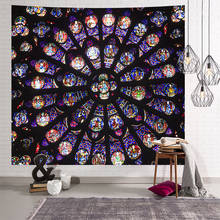 Tapestry Notre Dame Cathedral In Paris South Rose Window Beach Towel Polyester Printed Wall Hanging Decor Art 2024 - buy cheap