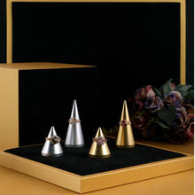 Estante de exhibición de joyería de Metal, soporte de señal de anillo de oro y plata 2024 - compra barato