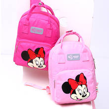 Disney с Микки Маусом, детская школьная сумка для детского сада; Для мальчиков и девочек мультяшная Сумочка Сумка для книг сумка Минни Сумка детский рюкзак 2024 - купить недорого