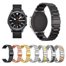 Para samsung galaxy watch 3 45mm pulseira de aço inoxidável pulseira de alta qualidade 22mm pulseiras de relógio para galaxy watch 46mm 2024 - compre barato