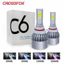 CROSSFOX Auto H8 H9 H11 LED H4 H1 Lamp H3 9005 HB3 880 9006 HB4 H7 LED 9004 9007 H13 Headlight Bulbs Car Light 12V 6000K 12000K 2024 - buy cheap