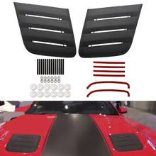Cubierta de motor ABS, decoración de salida de aire para Ford Mustang Roush 2018 +, accesorios de coche 2024 - compra barato