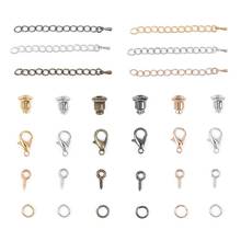 Jewelry Findings Tools open jump ring/Lobster clasp/Tail chain/Eye Pins/Earring Studs Backs Stopper for DIY Jewelry Making 2024 - buy cheap