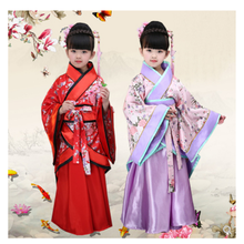 Traditional Chinese Dance Costumes For Girls Ancient Opera Tang Dynasty Han Ming Hanfu Dress Child Clothing Folk Dance Children 2024 - buy cheap