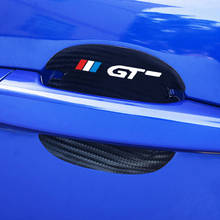 4Pcs Carbon Fiber Car Door Handle Scratch Protector Leather Stickers For  Ceed Rio Forte Sportage R Stinger GT GTLINE GTINGER 2024 - buy cheap
