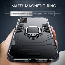 Mi10TPro-funda a prueba de golpes para Xiaomi Mi10T, Mi11, Mi 11, 10 T Pro, 10 T Lite, 5G, carcasa trasera con anillo de Metal magnético 2024 - compra barato