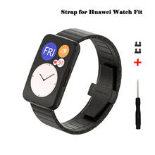 Metal Band For Huawei Watch Fit Strap Stainless Steel Metal Watchband High Quality Band for Huawei Fit Smart Watch Strap 2024 - buy cheap