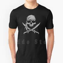 Футболка «пиратский череп», «сделай сам», большой размер, 100% хлопок, череп пиратский, пиратский череп, искусственный флаг, пиратский корабль, меч, бандана, Arrrr 2024 - купить недорого