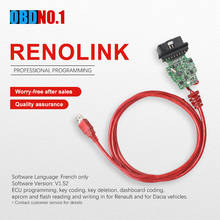 Renolink-programador ecu forrenault v1.52, codificação de chave, uch, painel de controle de ecu, redefinição de funções v1.87 2024 - compre barato