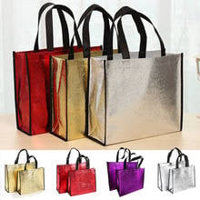 Foldable Shopping Bag Reusable Eco Large Unisex Laser Non-woven Shoulder Bags Tote No Zipper Fashion Grocery Cloth Bags Pouch 2024 - buy cheap
