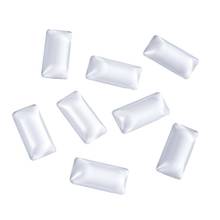 Pandahall 10pcs Transparent Rectangle Clear Glass Cabochons for DIY Jewelry Making Crafts  38x19x6.5mm 2024 - buy cheap