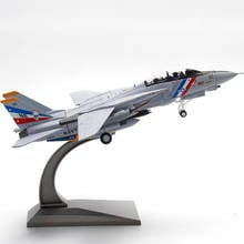Escala 1/100 ejército de la Marina estadounidense F14 aviones de combate de Metal modelos de avión juguetes para niños y adultos para mostrar colecciones de regalo 2024 - compra barato