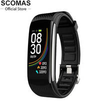 2020 temperatura relógio inteligente ip67 à prova dip67 água smartbraceletes pressão arterial freqüência cardíaca esporte smartwatch para android ios 2024 - compre barato