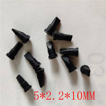 10PCS    Mini black silicone duckbill valve one-way check valve   5*2.2*10MM 2024 - buy cheap