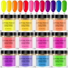 12 Color Series 10ml 3 in 1 Ploymer Powder Luminous Nail Dipping Powder Fluorescent Glitter Pigment Dust For Nail Art Decoration 2024 - buy cheap