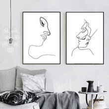 Abstract Figure Paintings Posters Wall Art Canvas Prints Paintings Minimalist style Picture for Livingroom Decoration No Frame 2024 - buy cheap